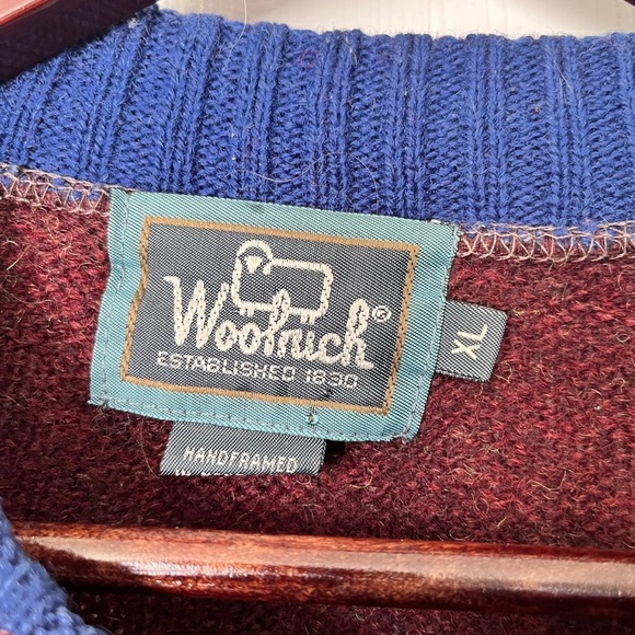 Vintage Woolrich American Classic Crewneck Wool Sweater XL - Picture 3 of 9